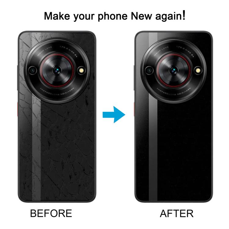 For ZTE nubia Focus 4G Glass Battery Back Cover with Camera Lens Cover, For ZTE nubia Focus 4G
