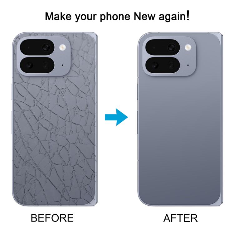 For Google Pixel 10 Pro Fold Glass Battery Back Cover with Camera Lens Cover, For Google Pixel 10 Pro Fold