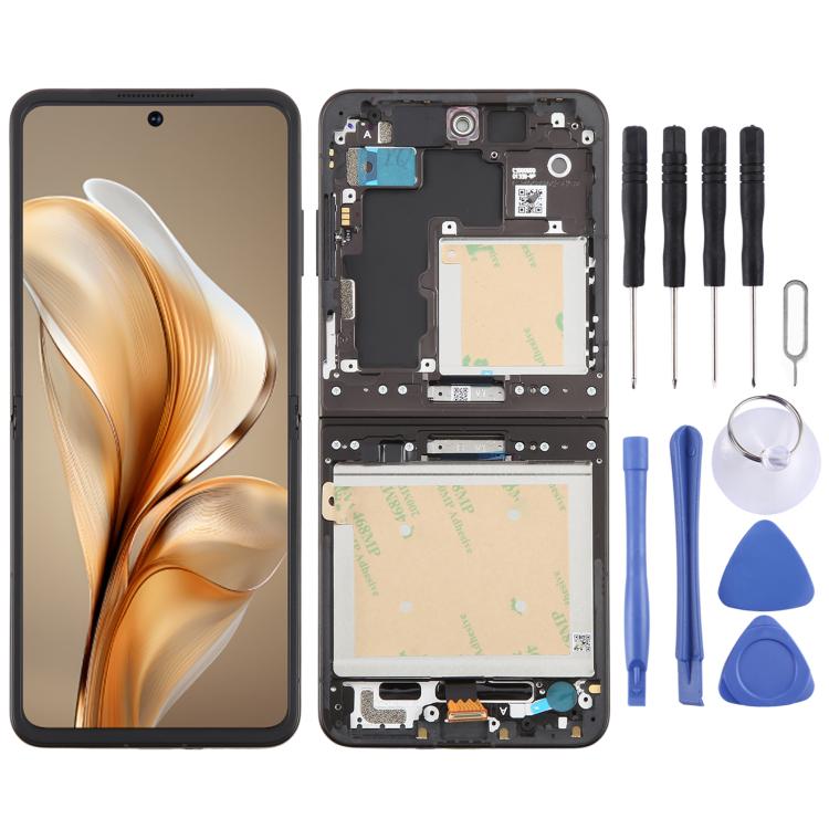 For ZTE nubia Flip Original OLED LCD Screen Digitizer Full Assembly with Frame, For ZTE nubia Flip(Original)