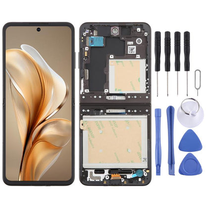 For ZTE nubia Flip Original OLED LCD Screen Digitizer Full Assembly with Frame, For ZTE nubia Flip(Original)