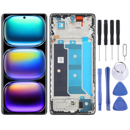 For Infinix Hot 50 Pro+ 4G X6880 AMOLED Original LCD Screen Digitizer Full Assembly with Frame, For Infinix Hot 50 Pro+ 4G(Original)