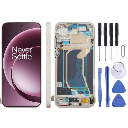 For OnePlus 15 CPH2747 CPH2745 PLK110 CPH2749 Original LCD Screen Digitizer Full Assembly with Frame, For OnePlus 15(Original)
