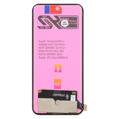 For Tecno Spark Slim KM7k TFT LCD Screen with Digitizer Full Assembly, For Tecno Spark Slim(TFT)