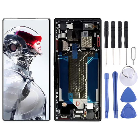 For ZTE RedMagic 11S Pro+ AMOLED Original LCD Screen Digitizer Full Assembly with Frame, For ZTE RedMagic 11S Pro+(Original)