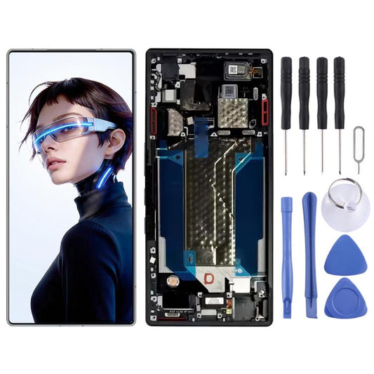 For ZTE RedMagic 11S Pro China AMOLED Original LCD Screen Digitizer Full Assembly with Frame, For ZTE RedMagic 11S Pro China(Original)