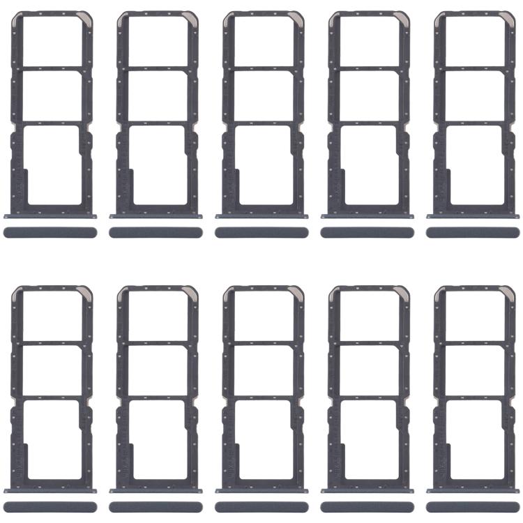 For Realme C30s RMX3690 10pcs SIM Card Tray + SIM Card Tray + Micro SD Card Tray