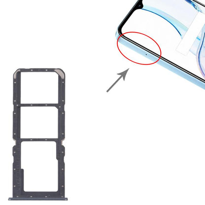 For Realme C30s RMX3690 10pcs SIM Card Tray + SIM Card Tray + Micro SD Card Tray