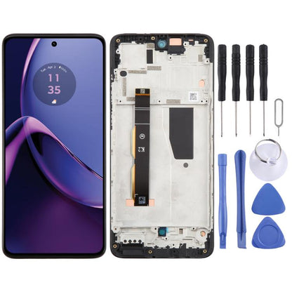 For Motorola Moto G84 5G Original LCD Screen Digitizer Full Assembly with Frame
