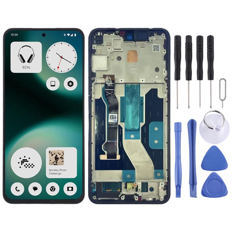 For Nothing Phone 3a Lite A001T Original LCD Screen Digitizer Full Assembly with Frame, For Nothing Phone 3a Lite(Original)