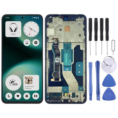 For Nothing Phone 3a Lite A001T Original LCD Screen Digitizer Full Assembly with Frame, For Nothing Phone 3a Lite(Original)
