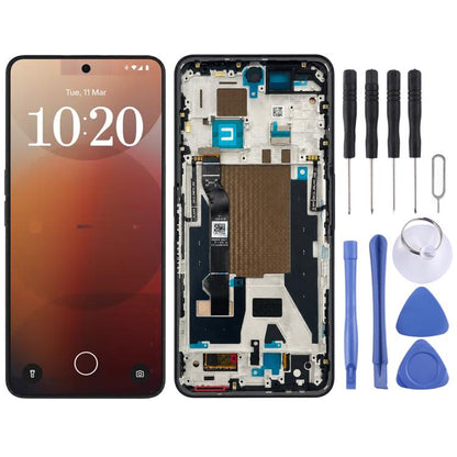 For Nothing Phone 3a Pro A059P Original LCD Screen Digitizer Full Assembly with Frame, For Nothing Phone 3a Pro(Original), For Nothing Phone 3a Pro(Original,Grey)