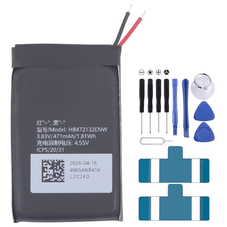For Huawei Watch Fit 5 471mAh HB472132ENW Original Li-ion Battery, For Huawei Watch Fit 5 471mAh