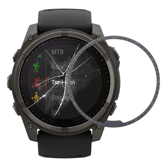 For Garmin Fenix 8 Solar 51mm Sapphire Material Front Screen Outer Glass Lens, For Garmin Fenix 8 Solar 51mm(Original)
