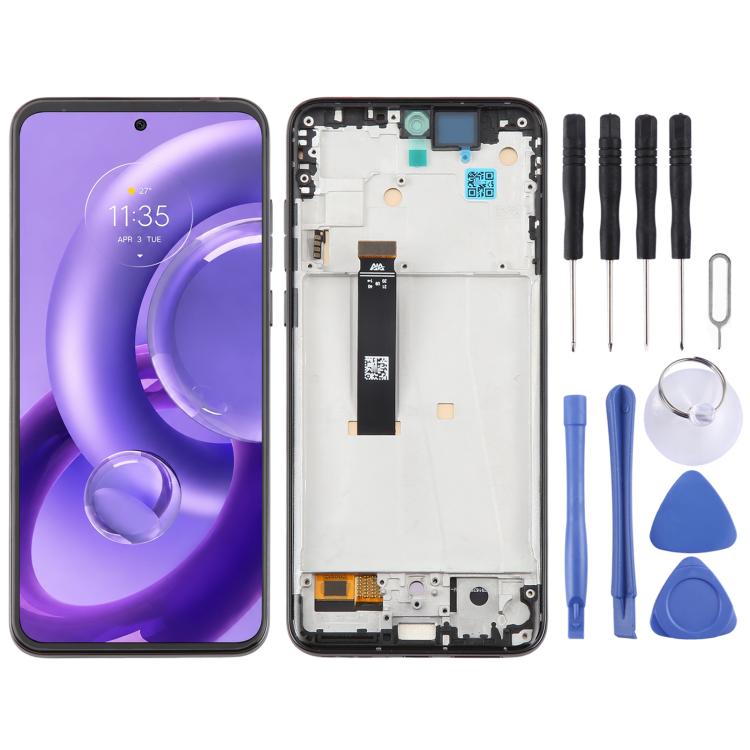 For Motorola Edge 20 Lite XT2139-1 OLED LCD Screen Digitizer Full Assembly with Frame, For Motorola Edge 20 Lite(OLED)