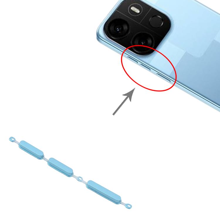 For Tecno Pop 7 Pro BF7 10 PCS/Pack OEM Volume Control Button, For Tecno Pop 7 Pro