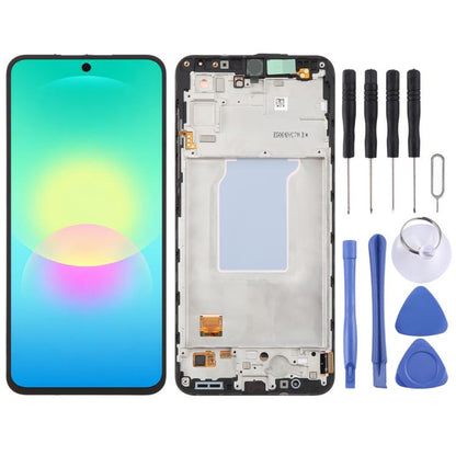For Galaxy A27 5G SM-A276 Original LCD Screen Digitizer Full Assembly with Frame, For Samsung Galaxy A27 5G