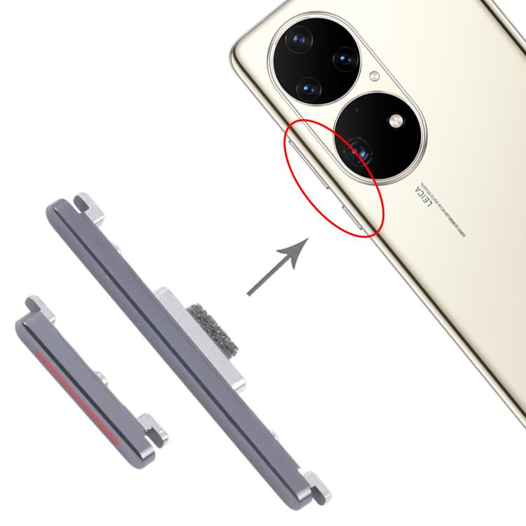 For Huawei P50 Pro 10pairs Original Power Button and Volume Control Button, For Huawei P50 Pro(Original)