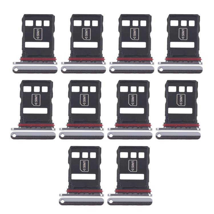 For Huawei Pocket 10pcs Original SIM Card Tray + NM Card Tray, For Huawei Pocket 2(Original)