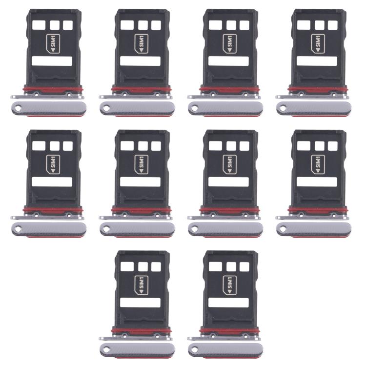 For Huawei P50 Pro 10pcs Original SIM Card Tray + NM Card Tray, For Huawei P50 Pro(Original)