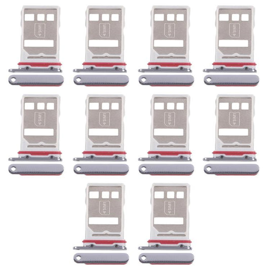 For Huawei Mate 50 Pro 10pcs Original SIM Card Tray + NM Card Tray, For Huawei Mate 50 Pro(Original)
