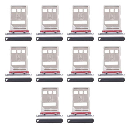 For Huawei Mate 50 10pcs Original SIM Card Tray + NM Card Tray, For Huawei Mate 50(Original)