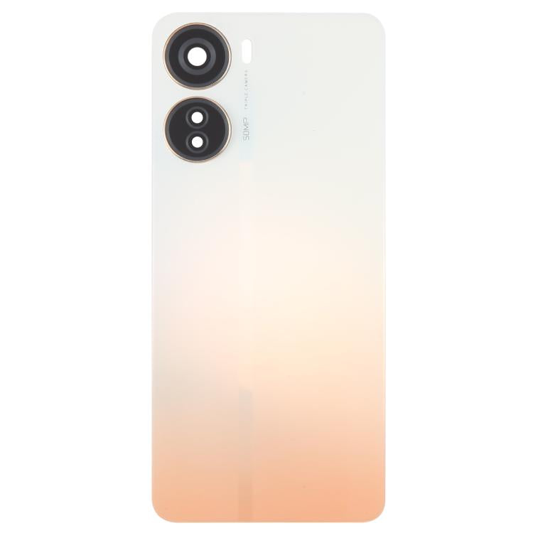 For ZTE Axon 40 Lite Plastic Battery Back Cover with Camera Lens Cover
