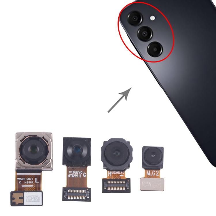 For Samsung Galaxy A16 5G SM-A166B Original Camera Set (Macro + Wide + Main Camera + Front Camera)