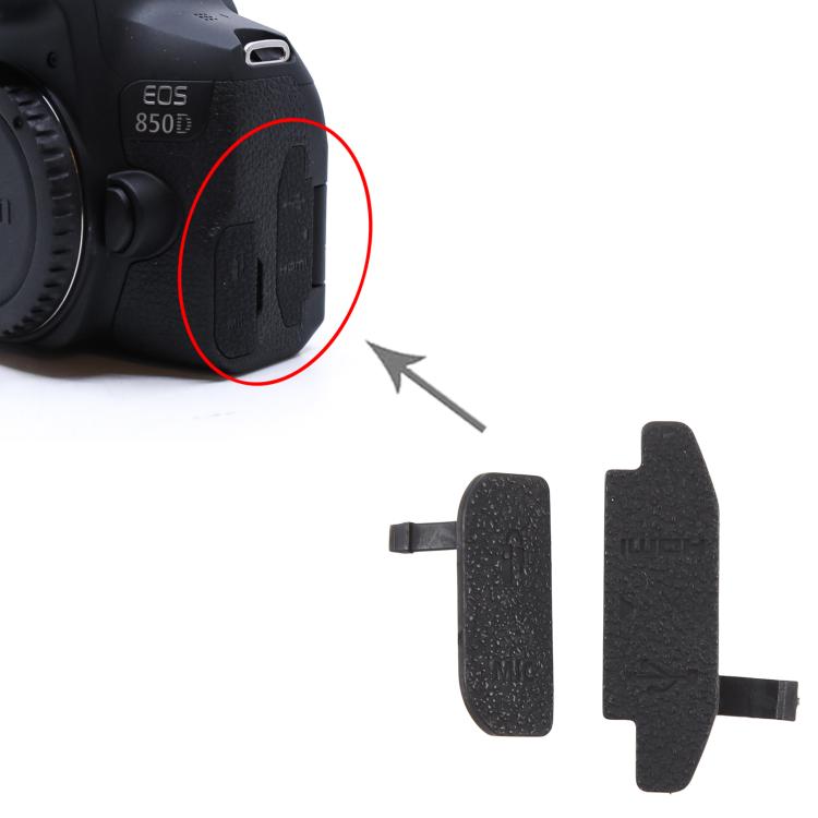 For Canon EOS 850D 2 in 1 USB Cover Cap