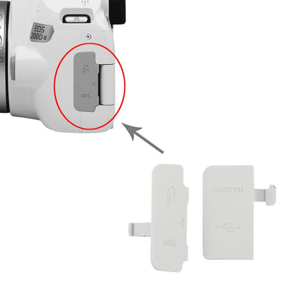 For Canon EOS 200D / EOS 200D II / EOS 250D 2 in 1 USB Cover Cap
