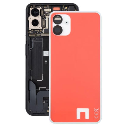 For Nothing Phone 1 A063 Glass Battery Back Cover with Camera Lens Frame, For Nothing Phone 1(with Camera Lens Frame)