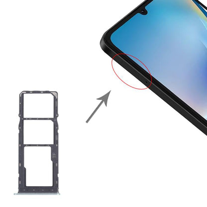 For ZTE Blade A36 Z2472 SIM Card Tray + SIM Card Tray + Micro SD Card Tray, For ZTE Blade A36(Original)