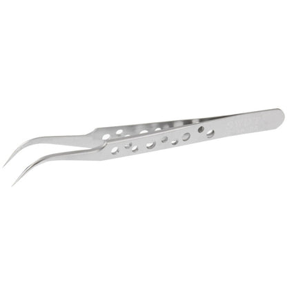 High-Hardness Anti-Magnetic Anti-Acid Steel Curved Tweezers, Curved Head