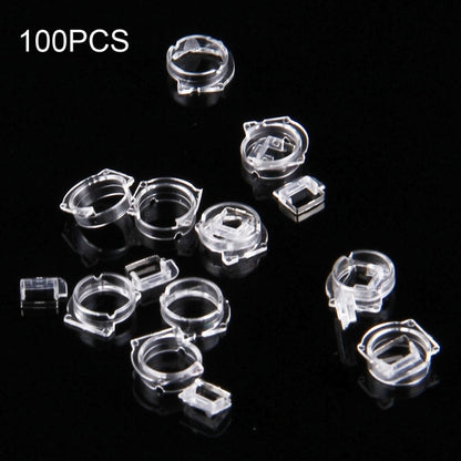 100 PCS Transparent Plastic Camera Lens Frame for iPhone 5 & 5S & 5C, 100pcs Camera Frame
