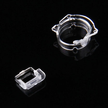 100 PCS Transparent Plastic Camera Lens Frame for iPhone 5 & 5S & 5C, 100pcs Camera Frame