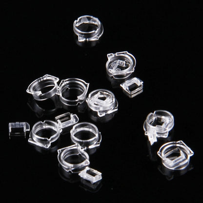 100 PCS Transparent Plastic Camera Lens Frame for iPhone 5 & 5S & 5C, 100pcs Camera Frame