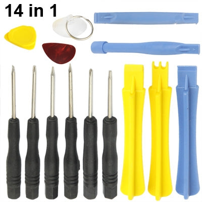 14 in 1 (Screwdrivers + Plastic Opening Tools) Professional Premium Precision Phone Disassembly Tool, 14 in 1