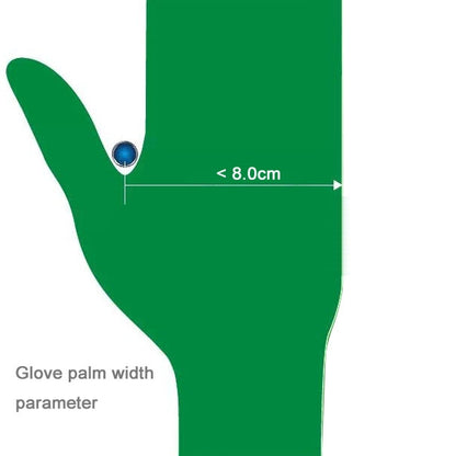 100 PCS AMMEX Durable Disposable Nitrile Rubber Gloves, Size: S