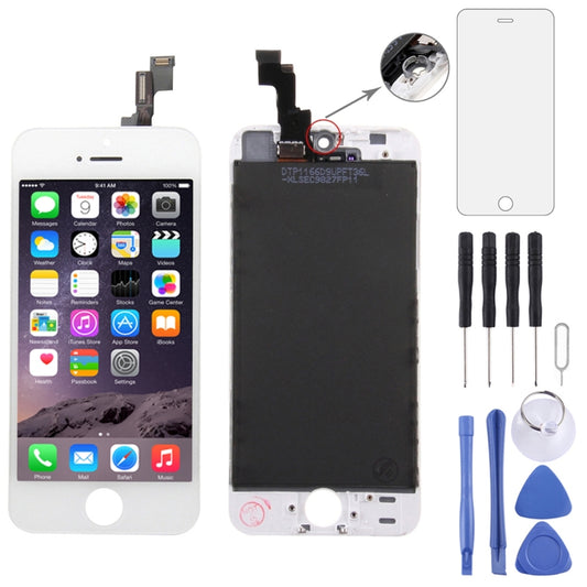 Digitizer Assembly (Original LCD + Frame + Touch Panel) for iPhone 5S, For iPhone 5S White, For iPhone 5S Black