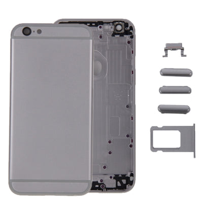 6 in 1 for iPhone 6 (Back Cover + Card Tray + Volume Control Key + Power Button + Mute Switch Vibrator Key + Sign) Full Assembly Housing Cover, For iPhone 6 (6 in 1)