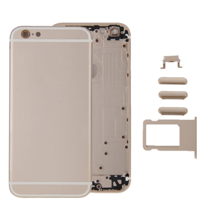 6 in 1 for iPhone 6 (Back Cover + Card Tray + Volume Control Key + Power Button + Mute Switch Vibrator Key + Sign) Full Assembly Housing Cover, For iPhone 6 (6 in 1)