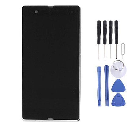 LCD Display + Touch Panel with Frame  for Sony Xperia Z / L36H / C6603 / C6602, For Xperia Z, Xperia Z / L36h (Purple)