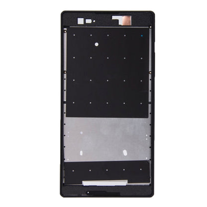 Front Housing  with Adhesive Sticker for Sony Xperia T2 Ultra, For Xperia T2 Ultra(Black)