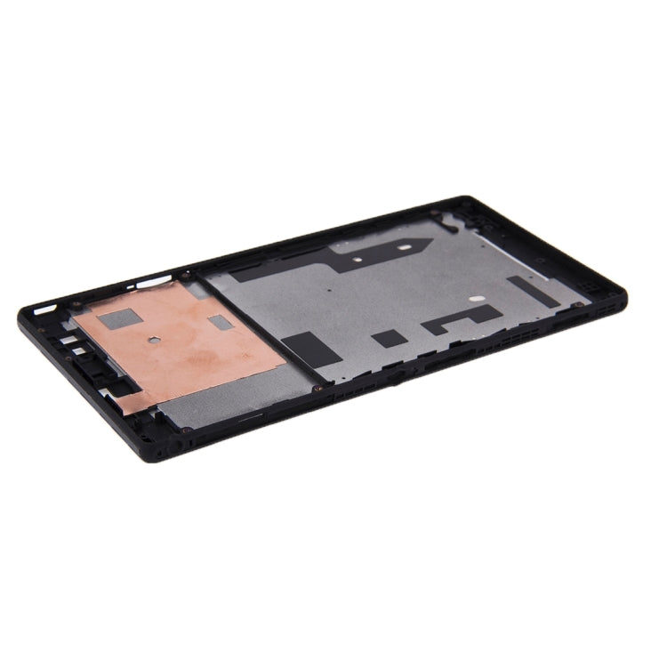 Front Housing  with Adhesive Sticker for Sony Xperia T2 Ultra, For Xperia T2 Ultra(Black)