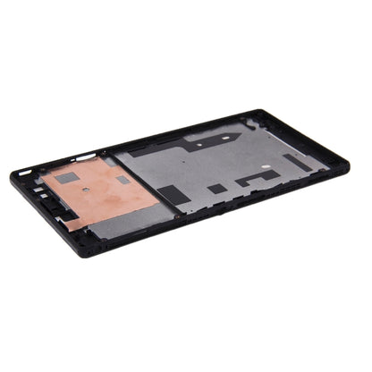 Front Housing  with Adhesive Sticker for Sony Xperia T2 Ultra, For Xperia T2 Ultra(Black)