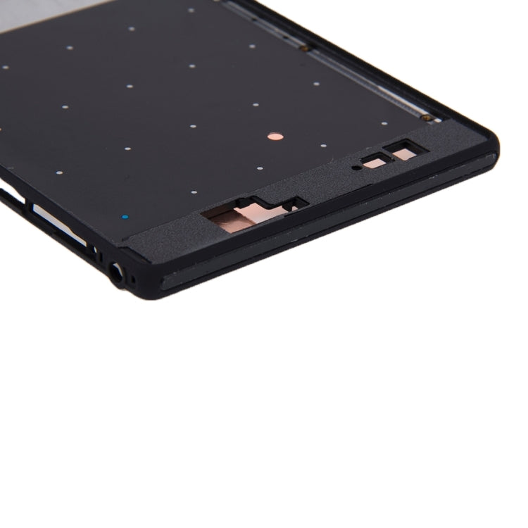 Front Housing  with Adhesive Sticker for Sony Xperia T2 Ultra, For Xperia T2 Ultra(Black)