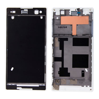 Front Housing  with Adhesive for Sony Xperia C3, For Xperia C3(Green), For Xperia C3(Black), For Xperia C3(White)