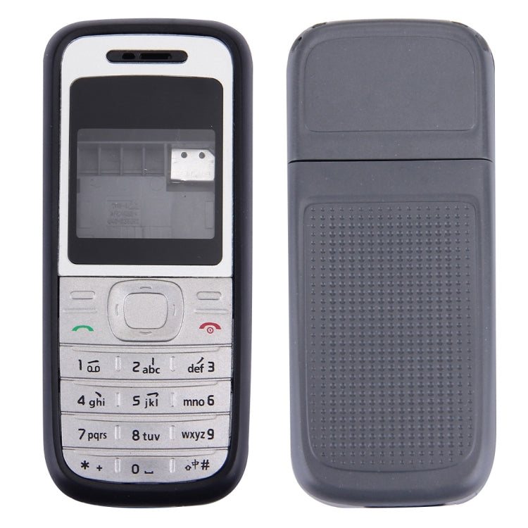 Full Housing Cover (Front Cover + Middle Frame Bezel + Battery Back Cover) for Nokia 1200 / 1208 / 1209, For Nokia 1200, For Nokia 1200 / 1208 / 1209