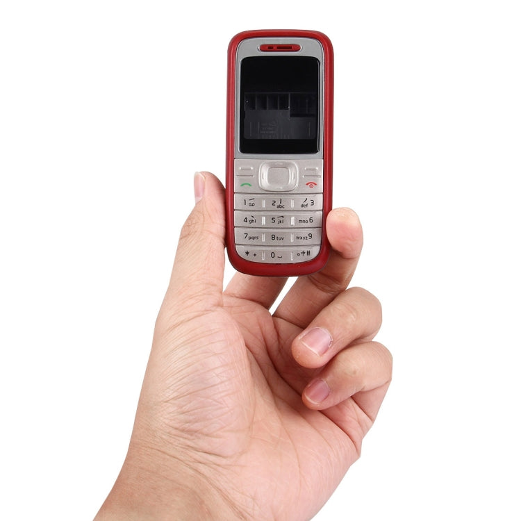 Full Housing Cover (Front Cover + Middle Frame Bezel + Battery Back Cover) for Nokia 1200 / 1208 / 1209, For Nokia 1200, For Nokia 1200 / 1208 / 1209