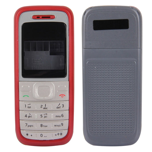 Full Housing Cover (Front Cover + Middle Frame Bezel + Battery Back Cover) for Nokia 1200 / 1208 / 1209, For Nokia 1200