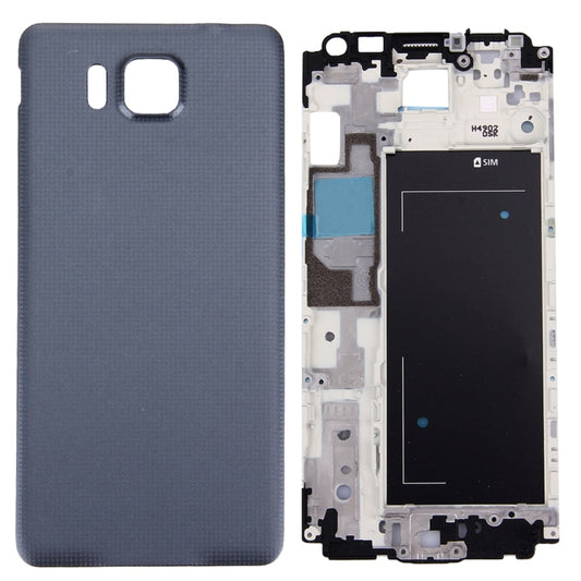 For Galaxy Alpha / G850 Full Housing Cover (Front Housing LCD Frame Bezel Plate + Battery Back Cover ) , For Samsung Galaxy Alpha / G850F